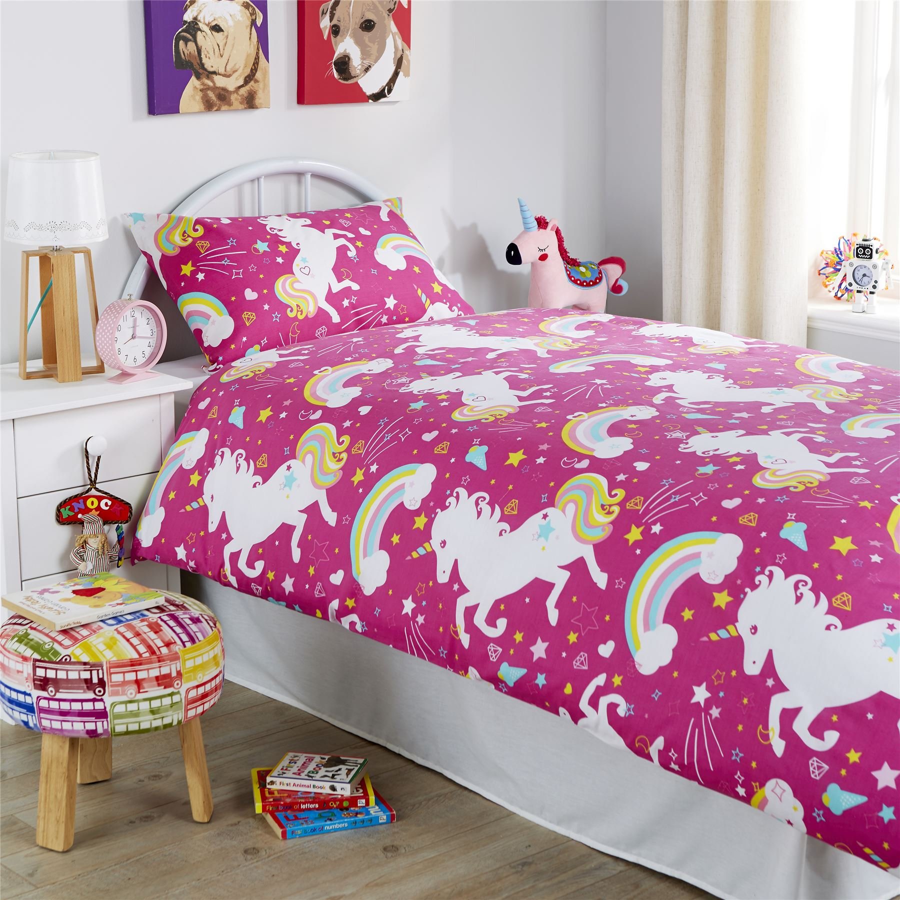 unicorn single bed frame