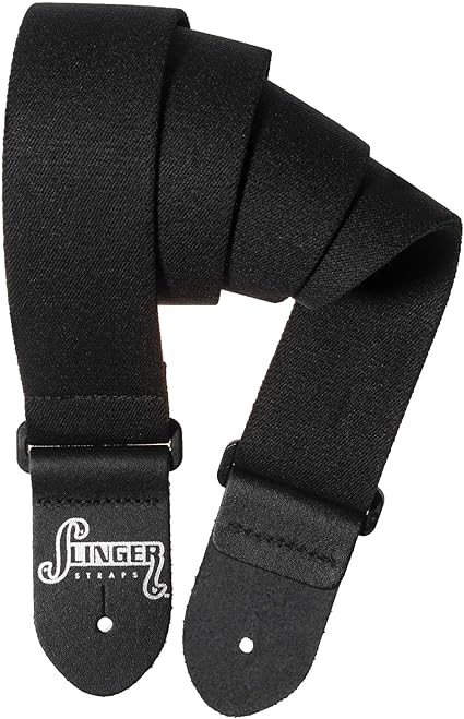 Amazon Com Slinger Straps Comfort Stretch Black Elastic Guitar