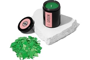 Soulsoy Candle Dye for Candle Coloring - Green Wax Dye Flakes - Makes 400 Candles - 2oz Candle Color Dye for Soy Wax - Candle Dye for Soy Candle Making - Wax Dye for Candle Making