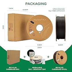 Polymaker Matte PLA Filament 1.75mm Black, 1.75 PLA