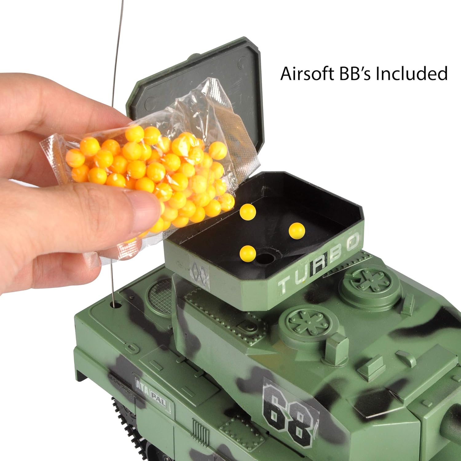 rc tank that shoots balls