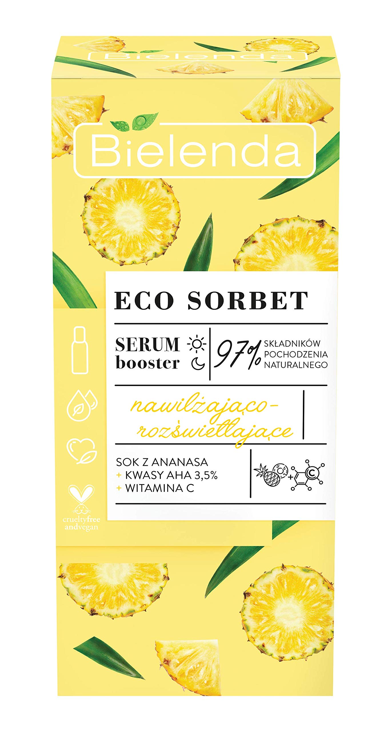 ECO SORBET Pineapple - booster serum - moisturizing and illuminating, 30 ml