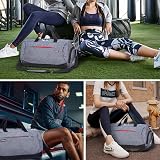 KASIBON Sports Gym Bag with Shoes Compartment and Wet Pocket 35L view 8