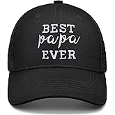 Papa Gifts Best PAPA Ever Hat for Dad Father Grandfather Grandpa
