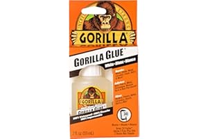 Gorilla Glue Dries White, 100% Waterproof, Indoor & Outdoor, Polyurethane Glue, Versatile Bonding Adhesive, Easy Application 