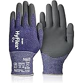 Ansell HyFlex 11-561 Mechanical Ultra-Light Work Gloves for Automotive, Machinery, Metal Fabrication, Mining, Oil, and Gas, Size 9, Blue (Pack of 1)