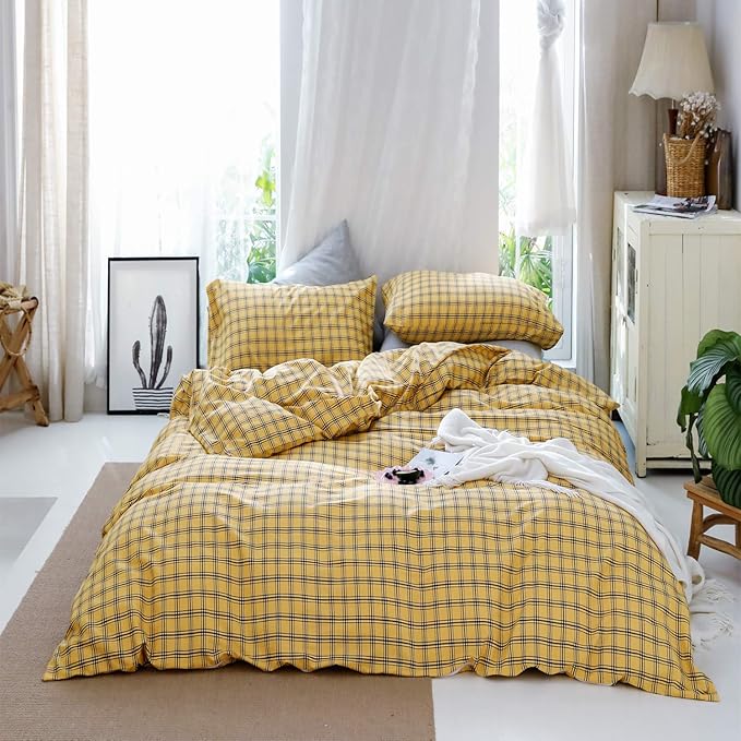 Wellboo Boys Duvet Covers Dark Yellow Bedding Sets Cotton Queen Kids Children Duvet Cover Geometry Tools Cartoon Bedding Cover Beige Cars Math Quilt Cover Soft Health With 2 Pillowcases No Insert Kids