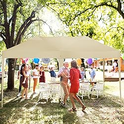 TOOLUCK 10x20 Pop Up Canopy Tent with 4 Sidewalls