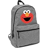 LOGOVISION Sesame Street Elmo Head Lightweight Backpack for Work School Daily Use Packable for Travel