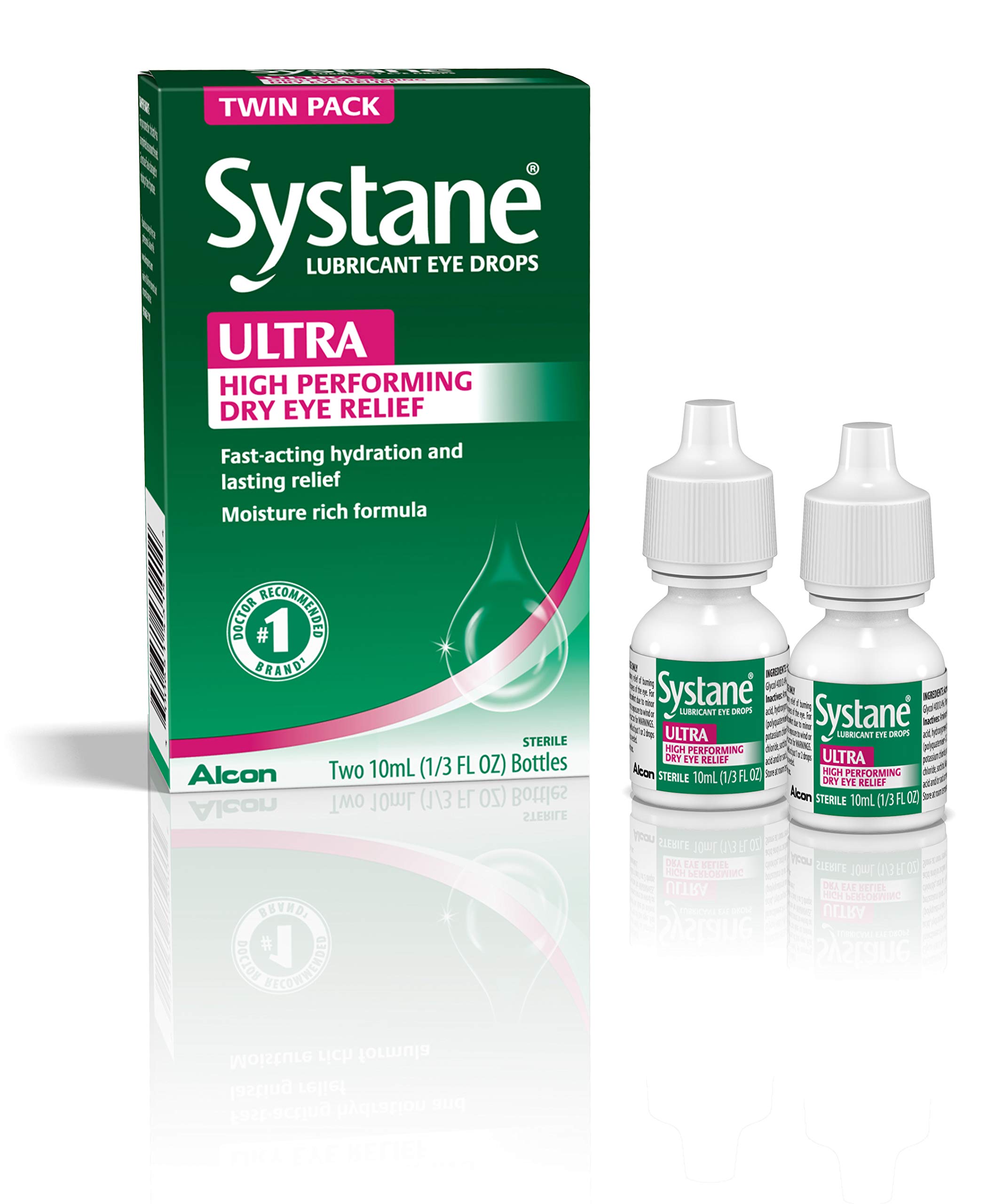Systane Ultra Lubricant Eye Drops, Twin Pack, 10mL Each eBay