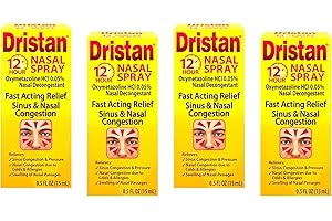 Dristan 12-Hour Nasal Spray 0.50 oz (Pack of 4)