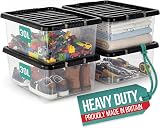 Klass 4 x 30 Litre Underbed Storage Boxes with Lids Set of 4 view 9