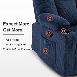 MCombo Power Reclining Sofa with Heat and