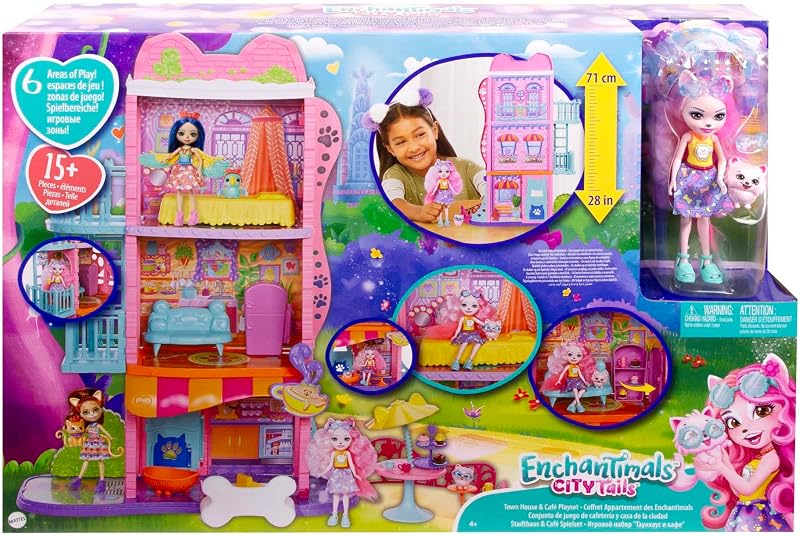 , Coffret Appartement avec 1 Poupée Palmer Poméranien, 1 Figurine du Chien Pommy et Accessoires, Jouet Enfant , Dès 4 Ans, HJH65