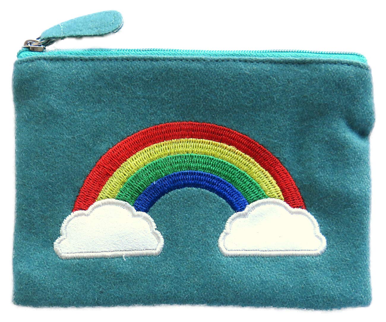 Purity Products Rainbow Felt Purse,Wallet,Coin Purse, Fair Trade