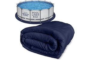 Shop Square 15-Foot Pool Liner Pad for Above Ground Pools - Under Pool Padding, Above Ground Pool Pad, Puncture Protection, Extend Liner Life, Durable Geotextile Material