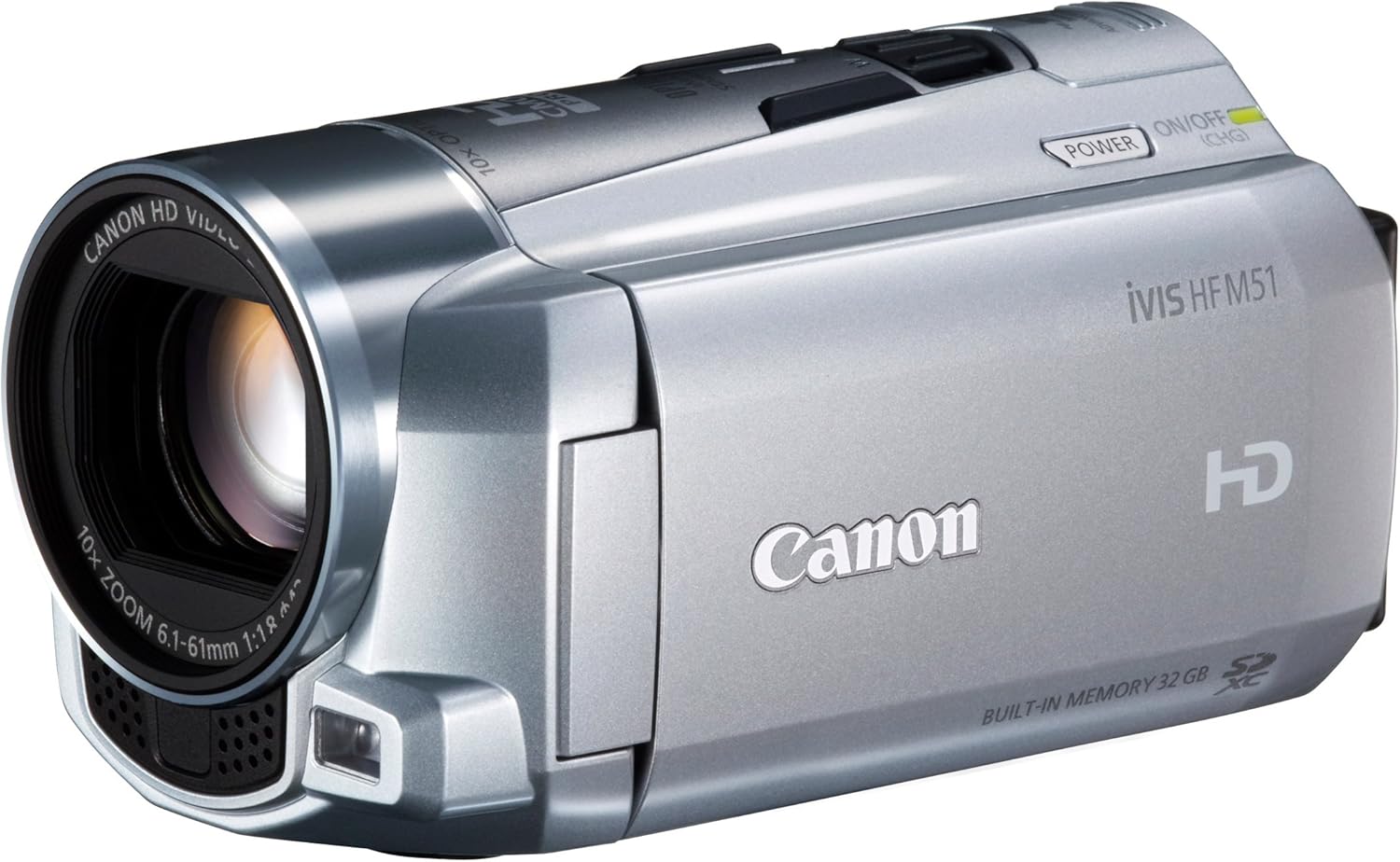 Amazon Canon デジタルビデオカメラ Ivis Hf M51 シルバー 光学10倍ズーム フルフラットタッチパネル Ivishfm51sl ビデオカメラ 通販