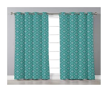 Amazon Com Goods247 Blackout Curtains Grommets Panels Printed