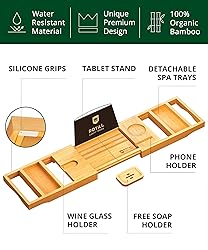 ROYAL CRAFT WOOD Premium Foldable Bathtub Tray