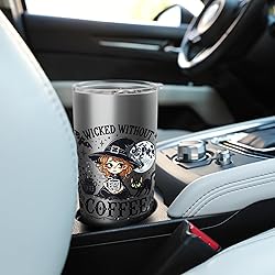 Wicked Without Coffee Funny Witchy Halloween