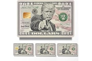 KnowonK Donald Trump 2024 Credit Card Skin,Debit Card Sticker,Transportation Card,4 Pcs,Trump Assassination Debit Card Sticker Trump Shoting Decals for Kids Adult (Trump)