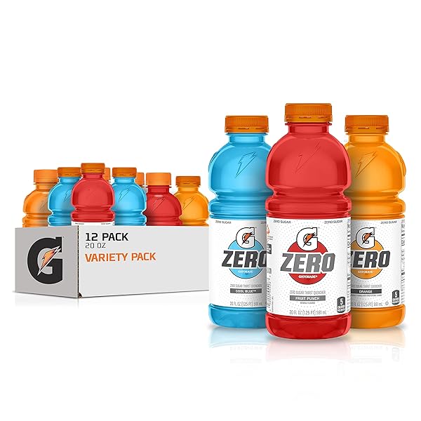 GATORADE G ZERO THIRST QUENCHER, 3 FLAVOR VARIETY...