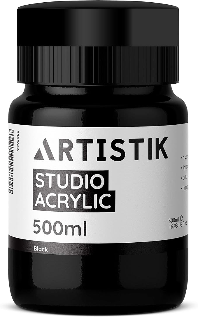 Acrylic Paint 500 ml Tub Acrylic Paints with High Amazon.co.uk