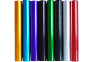 SPORTAXIS Aluminum Relay Batons for Relay Race, Set of 8, Outdoor Sports, Corrosion Resistant, Smooth Edges, Multicolor