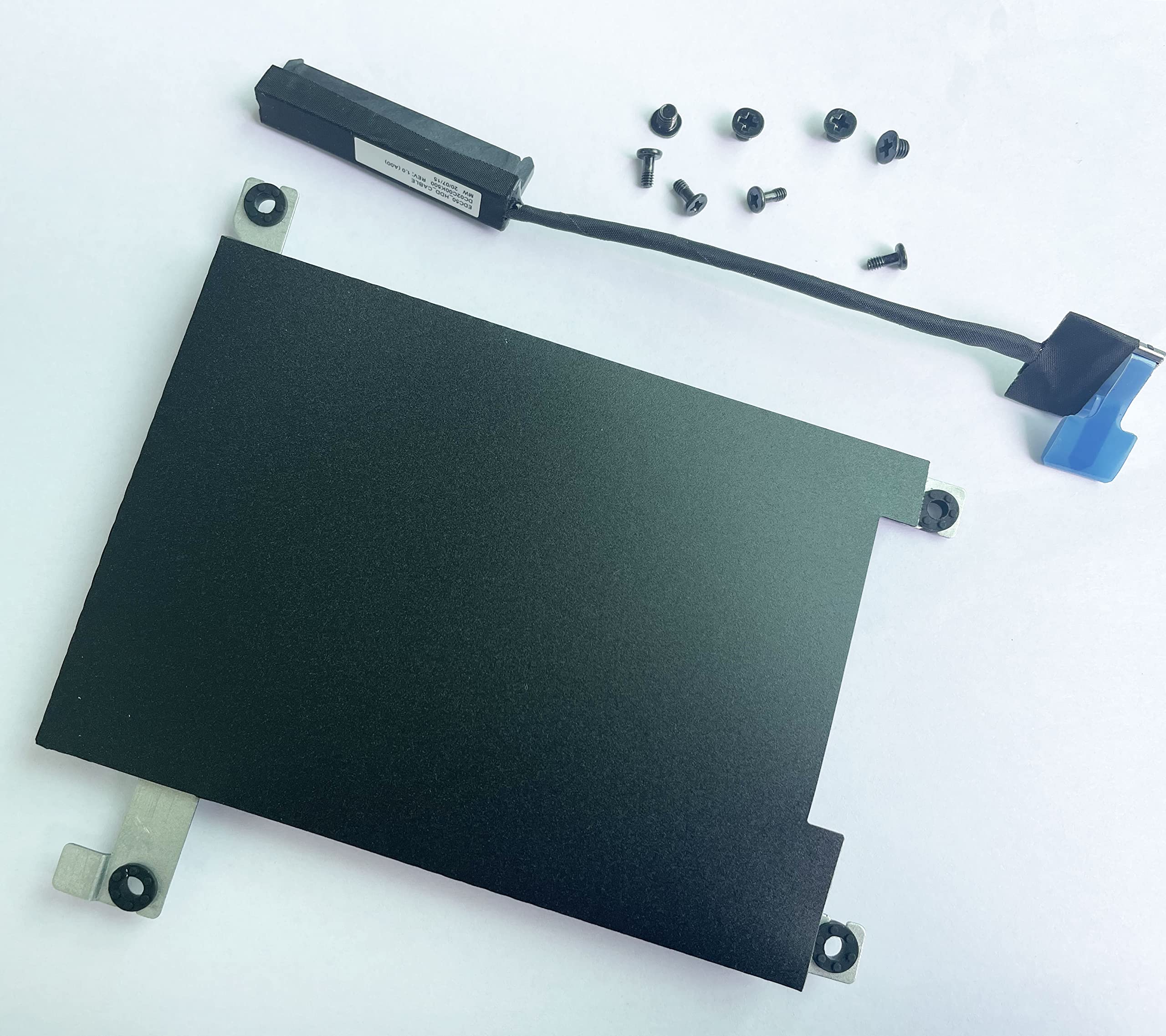 2.5" HDD Caddy Bracket 0ND8N9 ND8N9 w/ SATA Hard Drive Cable Connector 0XY5F7 XY5F7 for Dell Latitude 5500 5501 5502 5505 Precision 3540 3541 3542 3550 3551