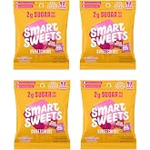 SmartSweets SweetChews Chewy Candy, Gluten Free, Plant Based, Healthy Snacks for Adults &amp; Kids, Low Sugar, Pink Punch &amp; Cherry Lemonade, No Artificial Sweeteners, 45g Bags, 4 Pack
