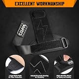COFIT Wrist Straps for Weightlifting Dual-Layer Oxford Leather Black Standard view 4