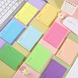 Hemiks 9 Pack To Do List Sticky Notes 450 Sheets 10x7cm Colorful Linered view 3