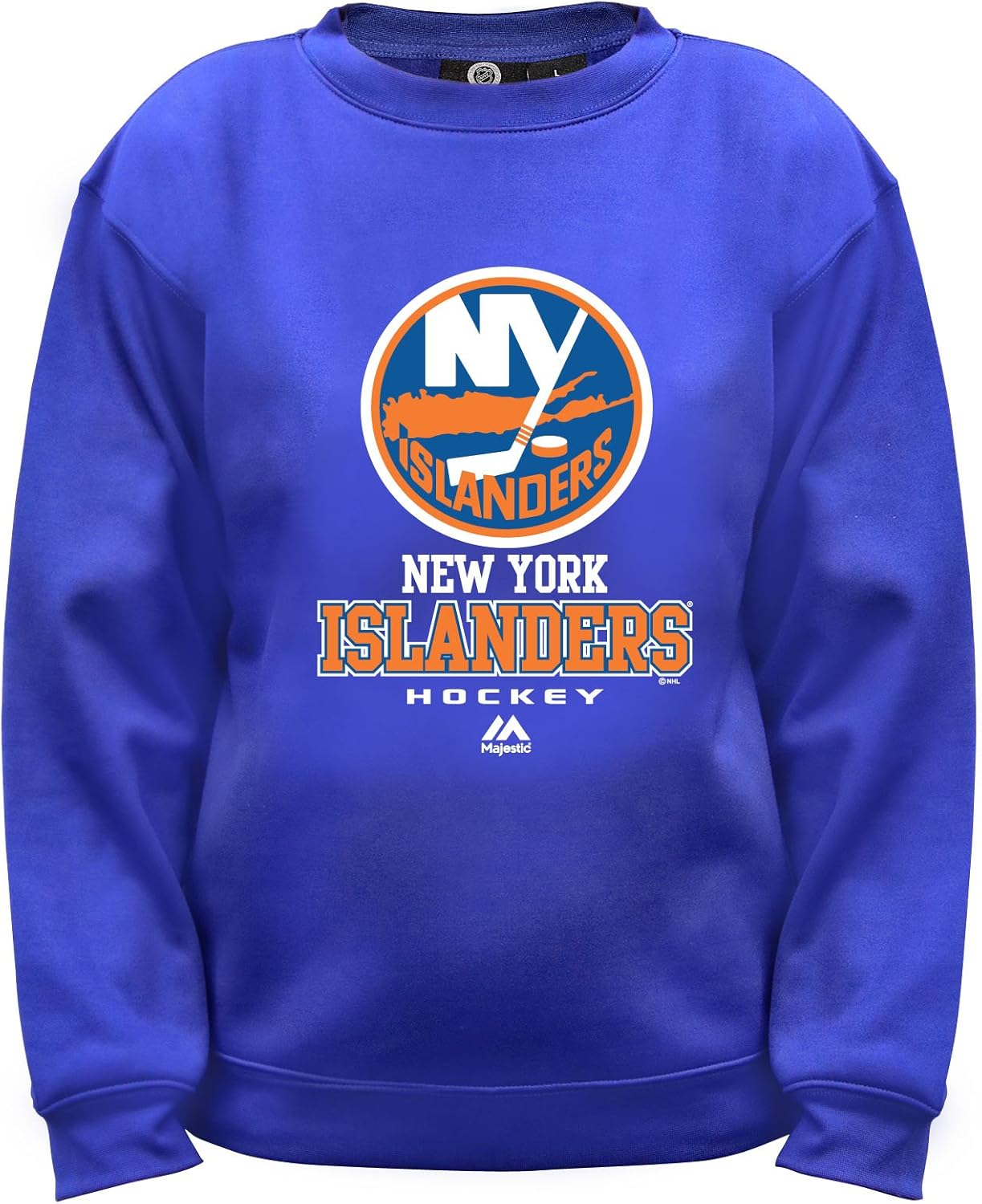 Amazon.com : NHL New York Islanders Long Sleeve Fleece Crew Neck Top, Medium, Royal : Clothing