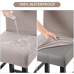 YISUN Waterproof Bar Stool Covers, Stretch Pub