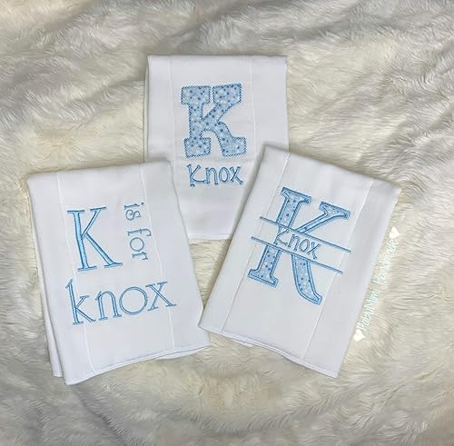 personalized burp cloths