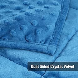 Wemore Minky Dot Weighted Blanket 3 lbs, Soft Cozy