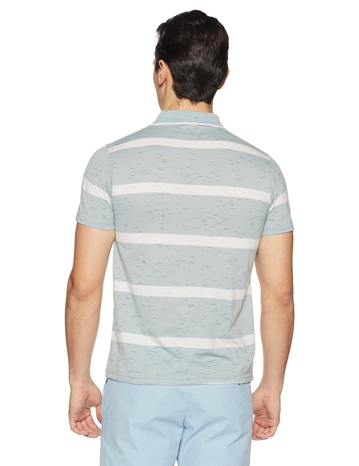 qube by fort collins men's striped regular fit t-shirt