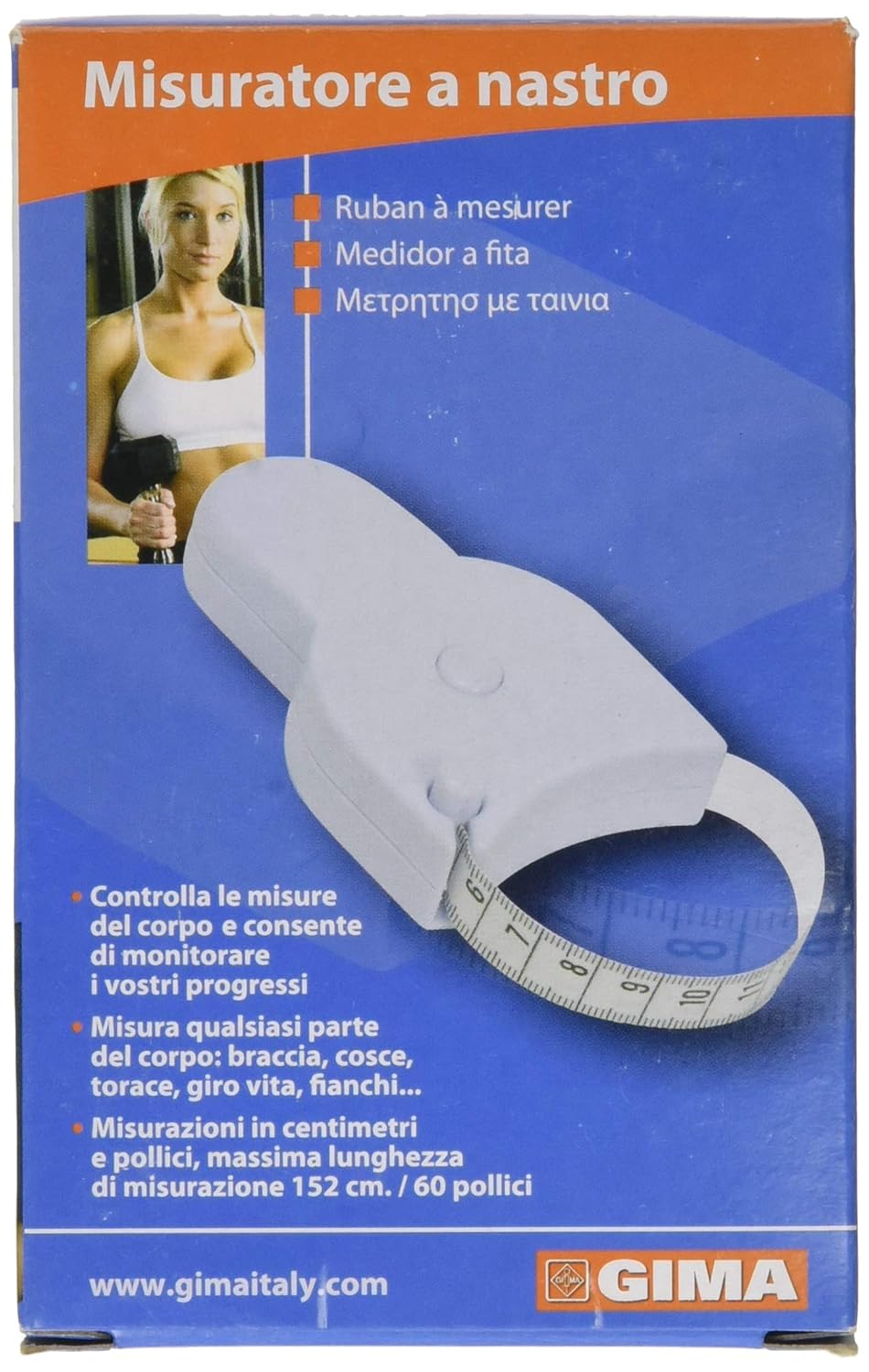 Gima - Body Tape Measure, Arm, Thigh, Calf, Chest, Waist, Hips, in Inches and Centimeters, Max 60 inches or 152 cm - Image 5