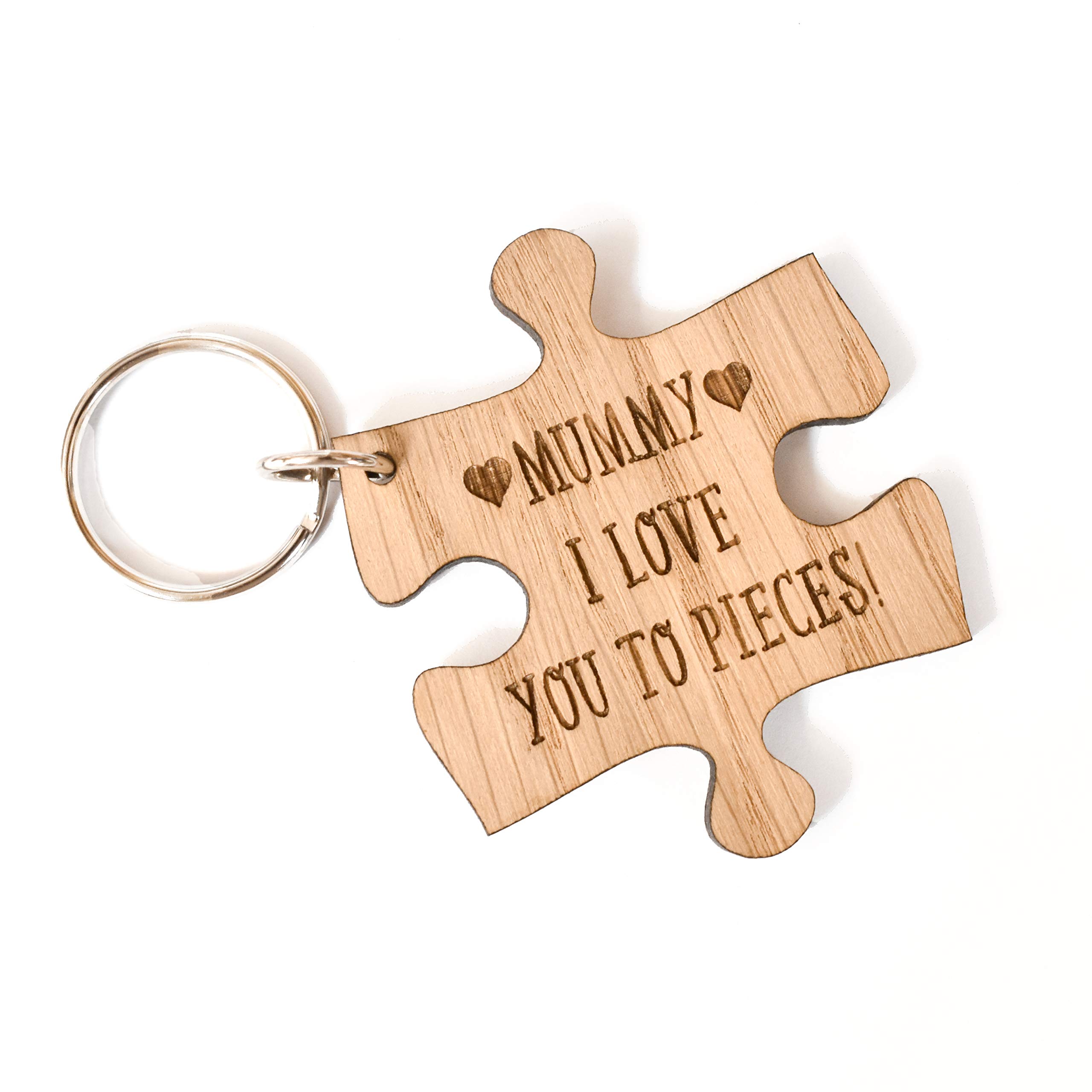 Manta Makes Mummy I love you to pieces keyring | gifts for mum from daughter | best mummys gift | mothers day christmas birthday