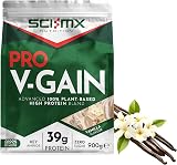 SCI-MX PRO V-GAIN 900g Vanilla Plant Protein Soy Pea Rice 37g/serv view 1