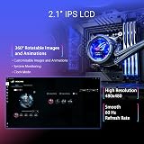 ASUS ROG STRIX LC III 360 ARGB LCD Liquid CPU Cooler 360mm Asetek 7th Gen V2 view 2