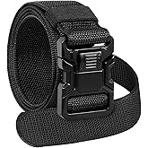 JOTOVO Tactical Belt, Quick Release Belt Buckle 1.5" Nylon Belt, Heavy Duty Seatbelt Buckle with Dual Slot Protection System, Duty Belt Special for Police and Fire Agencies