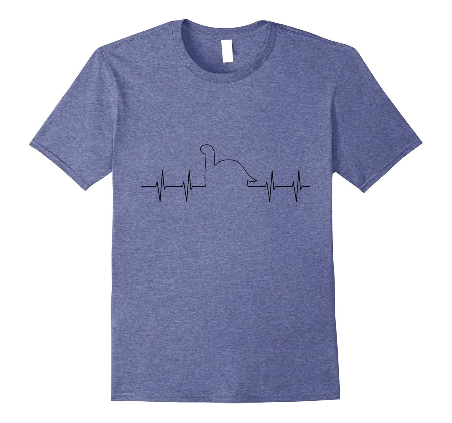 I love Dinosaurs Heartbeat Pulse Paleontologist T Shirt EKG-anz