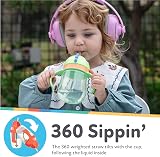Nuby Character Cup Toddler Water Bottle 240ml Dino 6M+ view 4
