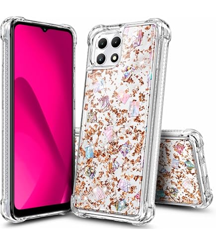 Niedliche Rosa Handyhülle Mit Ringständer Für T-Mobile Revvl 7 5G / T Phone 2 5G