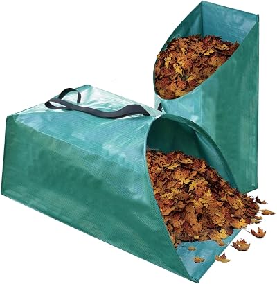 Singwow 200L Dustpan Style Garden Waste Bag Pair Heavy Duty