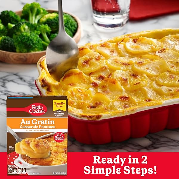 BETTY CROCKER AU GRATIN CASSEROLE POTATOES FAMILY SIZE, 7 OZ