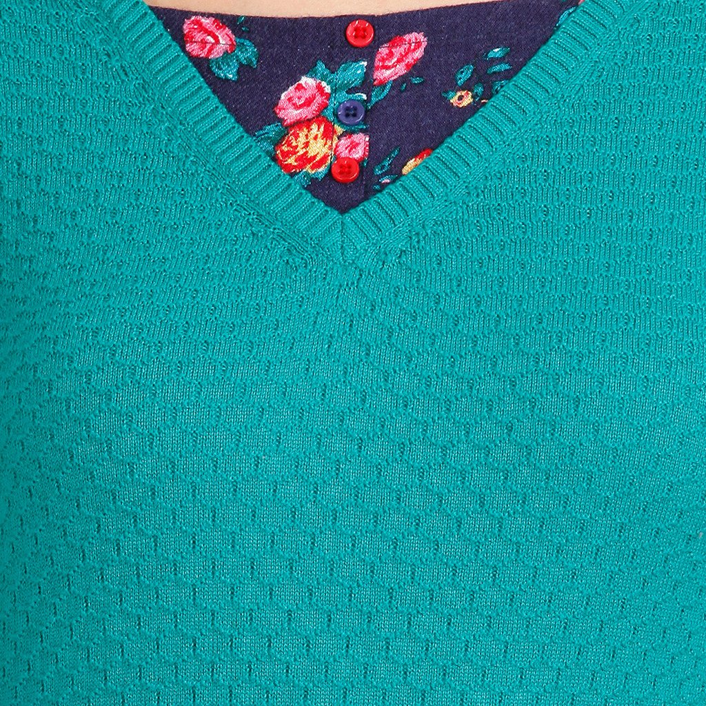 moda elementi women's v neck nylon pullover