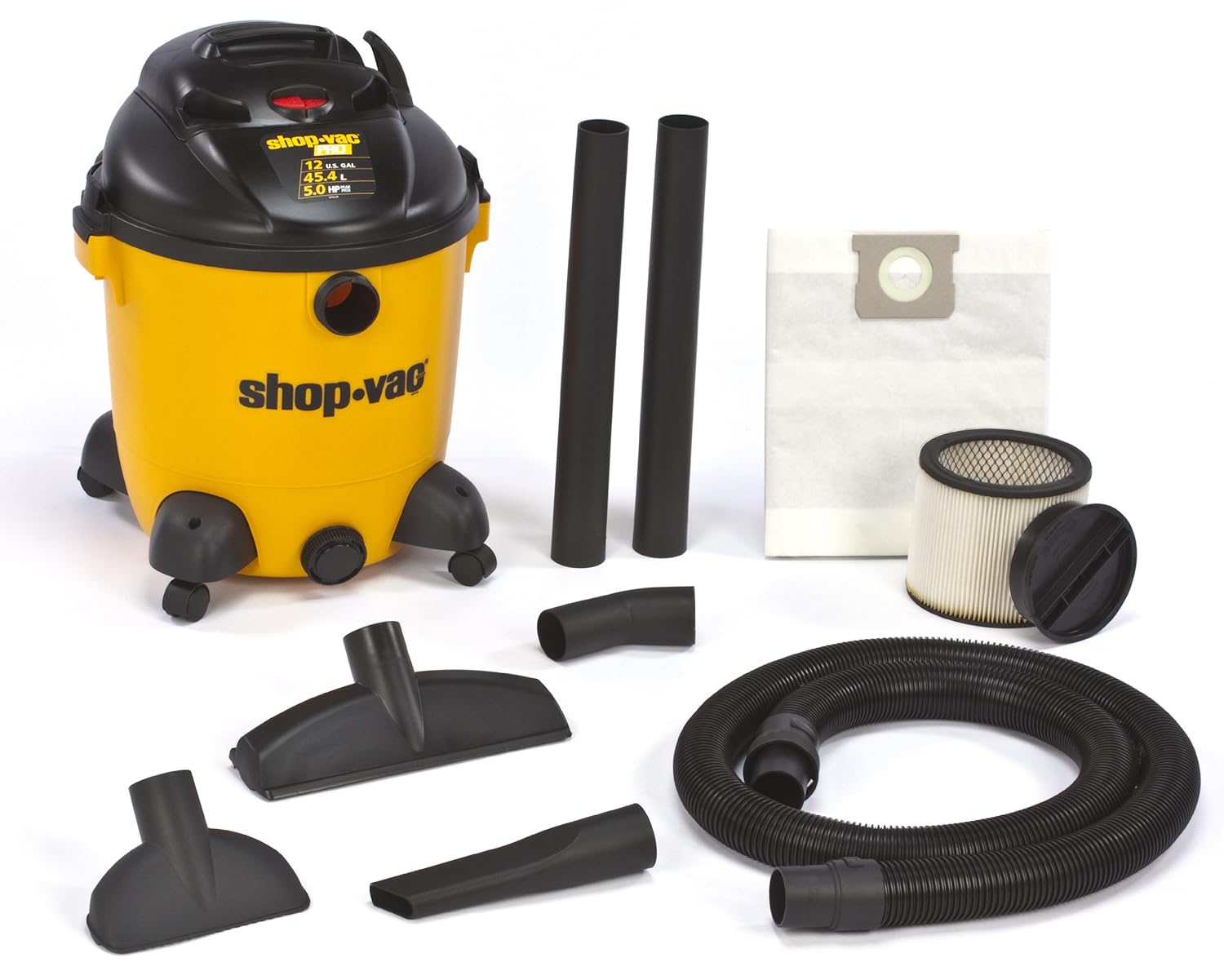 ShopVac 9651200 5.0Peak HP Pro Series Wet or Dry Vacuum 12Gallon