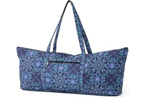 Boulder Bee | Yoga Mat Bag | Large Yoga Mat Carrier with Wet Pocket | Yoga Gifts | Gym Tote Bag for Women